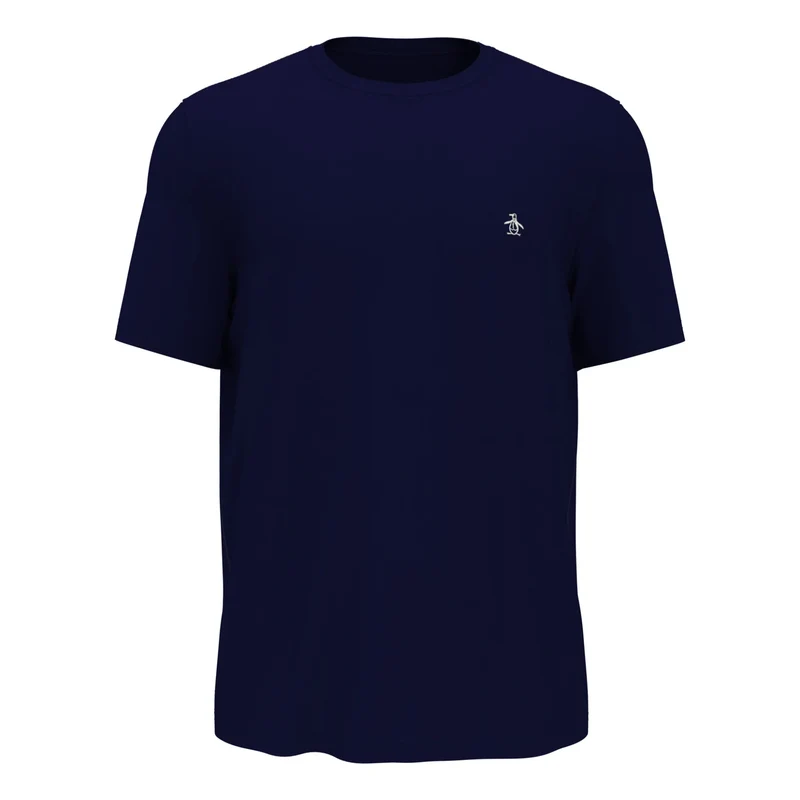 Solid T-Shirt Herren-Dunkelblau