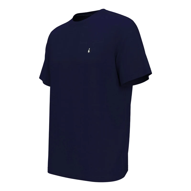 Solid T-Shirt Herren-Dunkelblau