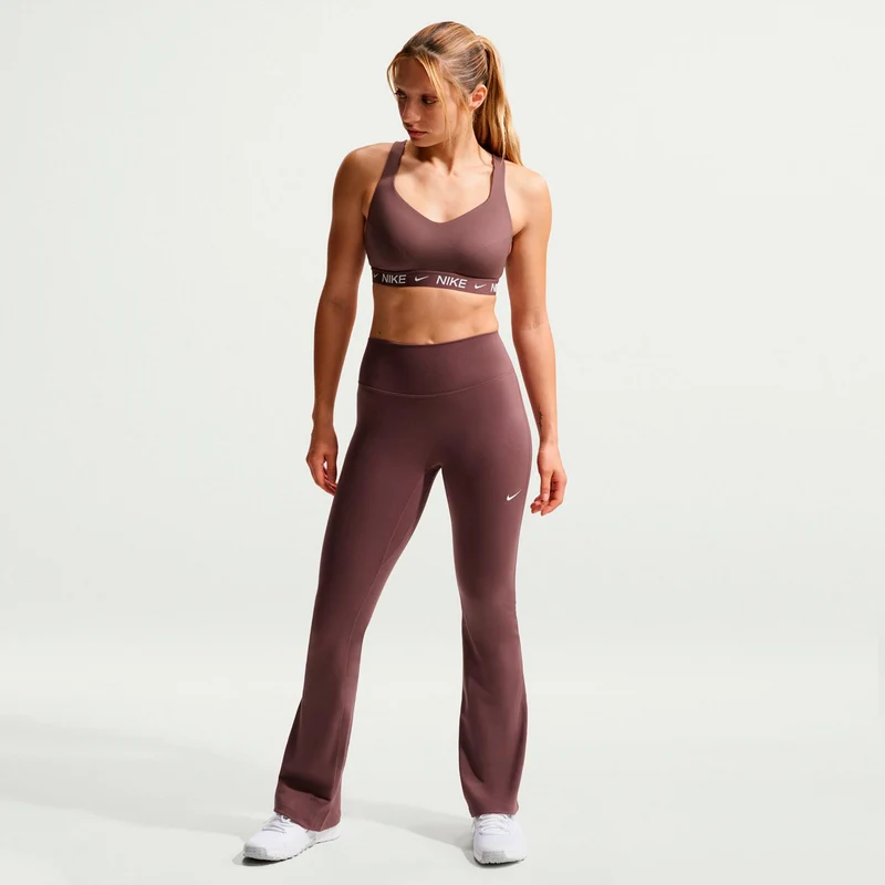 One High Waist Flare Tight Damen - mauve