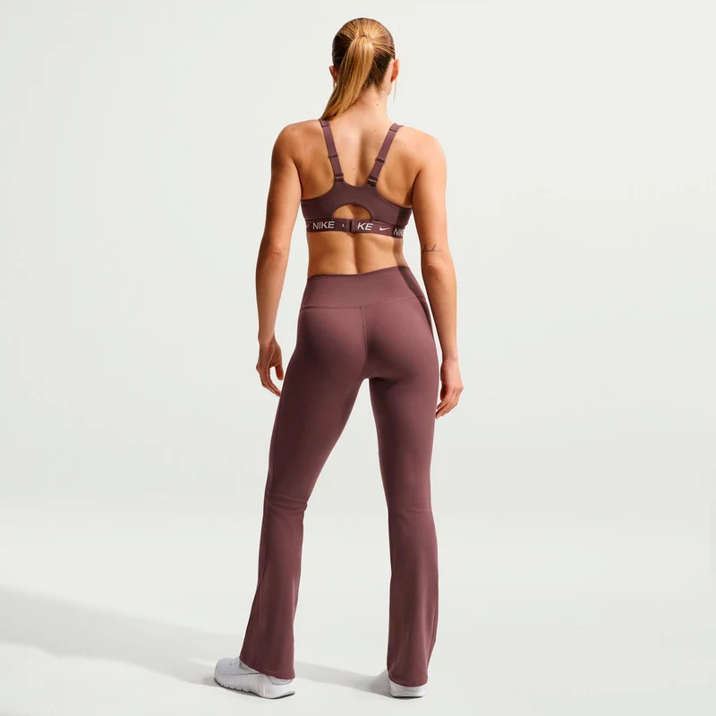 One High Waist Flare Tight Damen - mauve