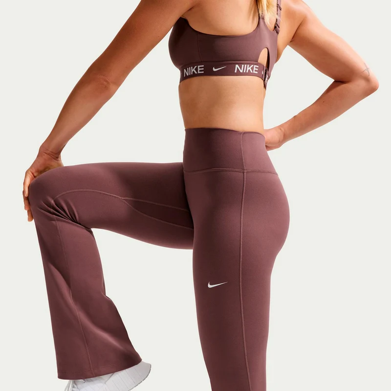 One High Waist Flare Tight Damen - mauve