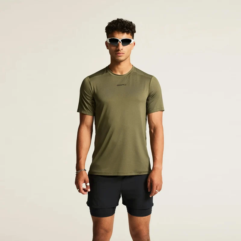 ADV Essence Laufshirt Herren - oliv