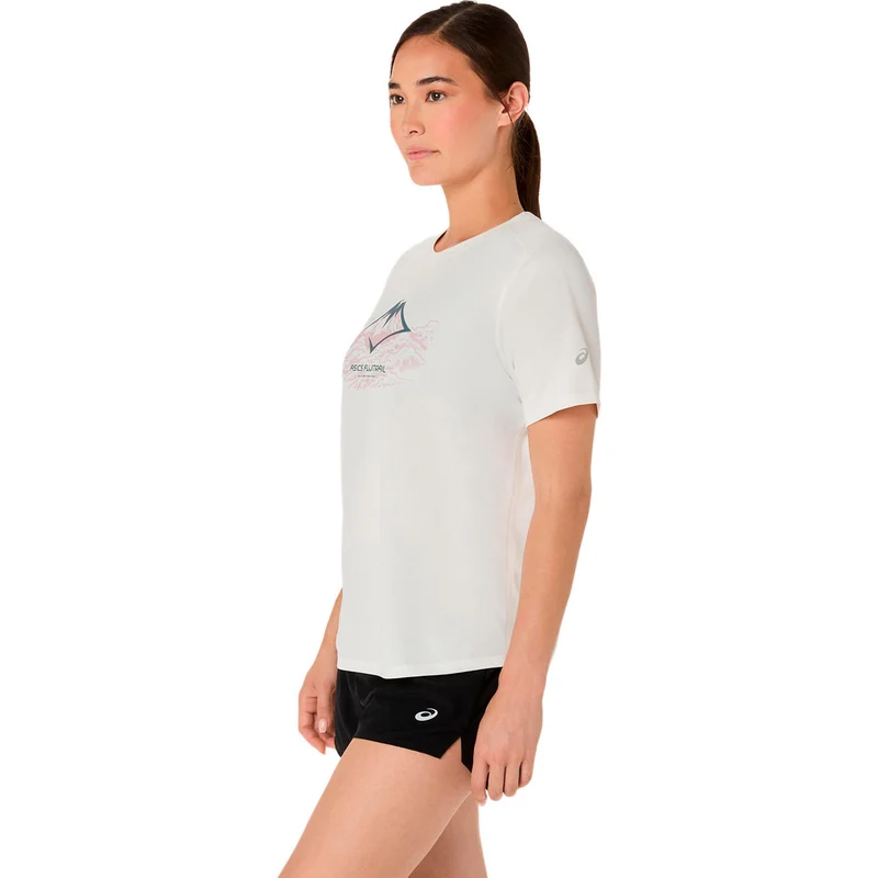 Fujitrail Logo Laufshirt Damen - beige