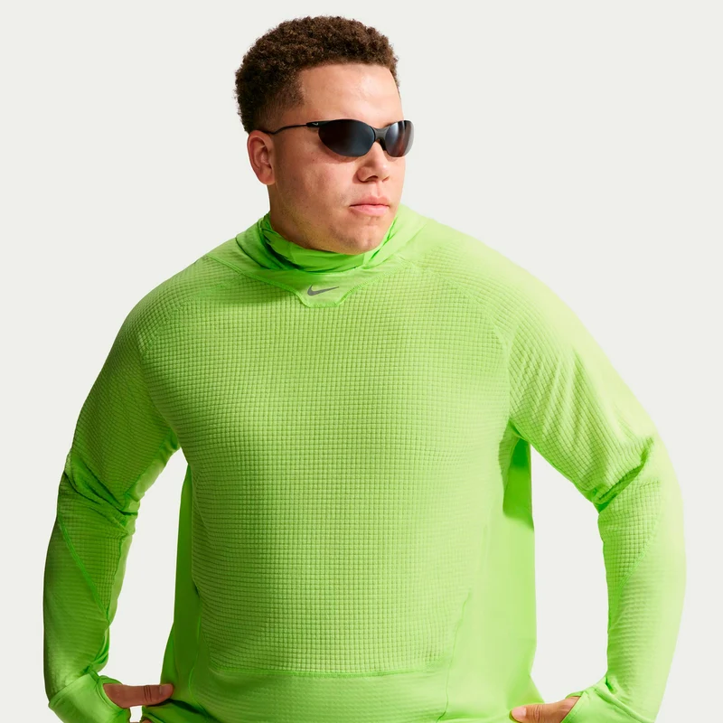 Stride Therma-Fit Laufshirt Herren - zitronengelb, silber