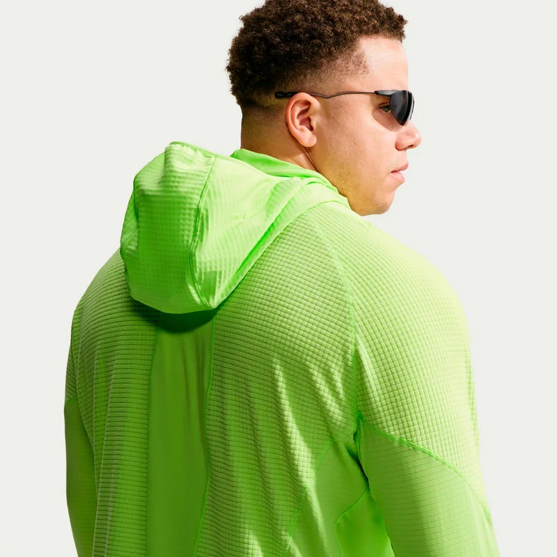 Stride Therma-Fit Laufshirt Herren - zitronengelb, silber