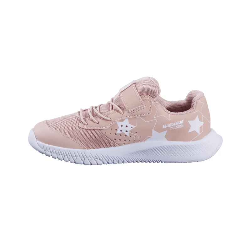 Pulsion Allcourtschuh Kinder-Rosa,Weiß