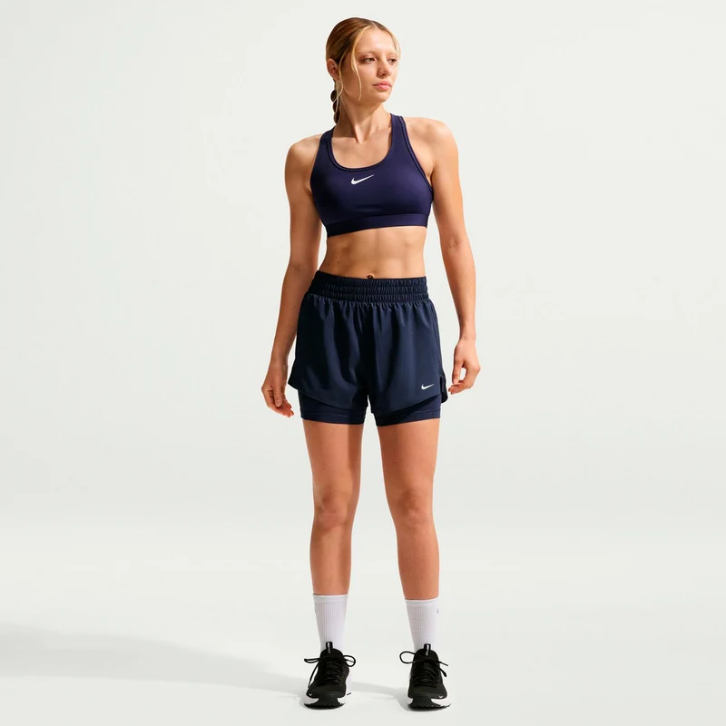 Dri-Fit One High Rise 2in1 3in Shorts Damen - dunkelblau