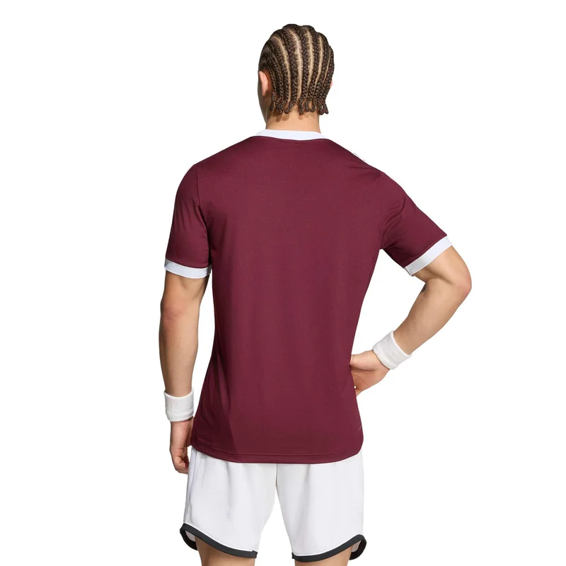 Classics T-Shirt Herren - weinrot, weiß