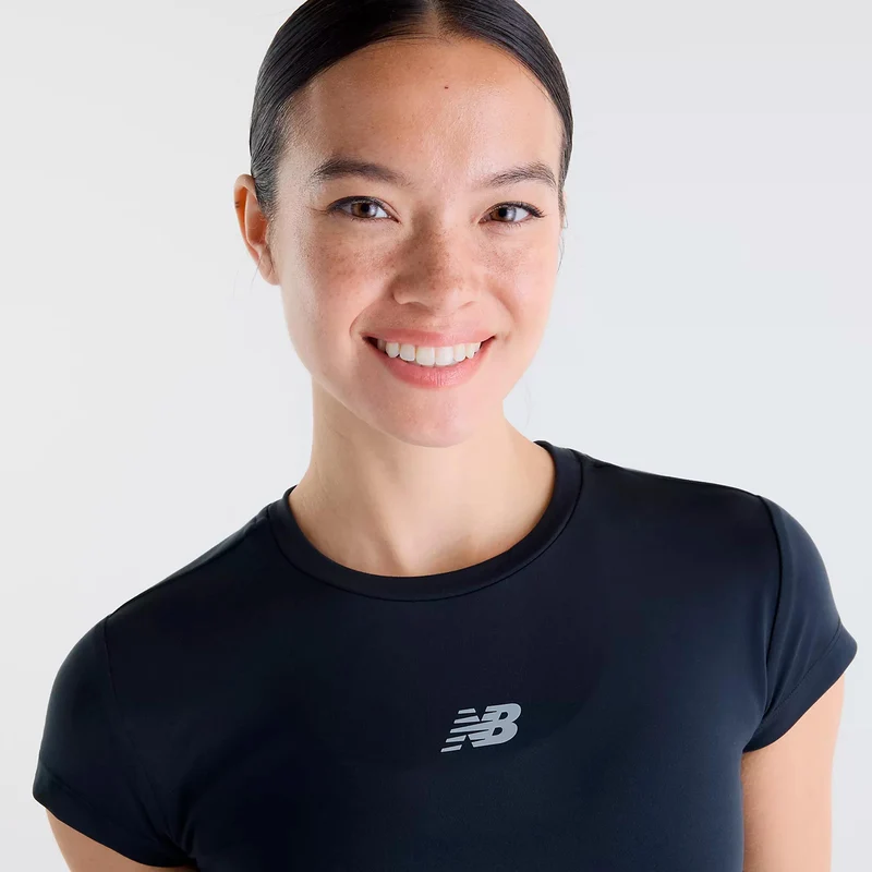 Harmony Fitted T-Shirt Damen - schwarz