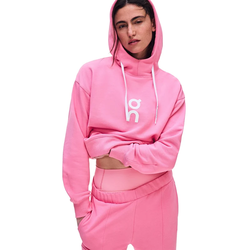 Club Hoody Damen - pink, weiß