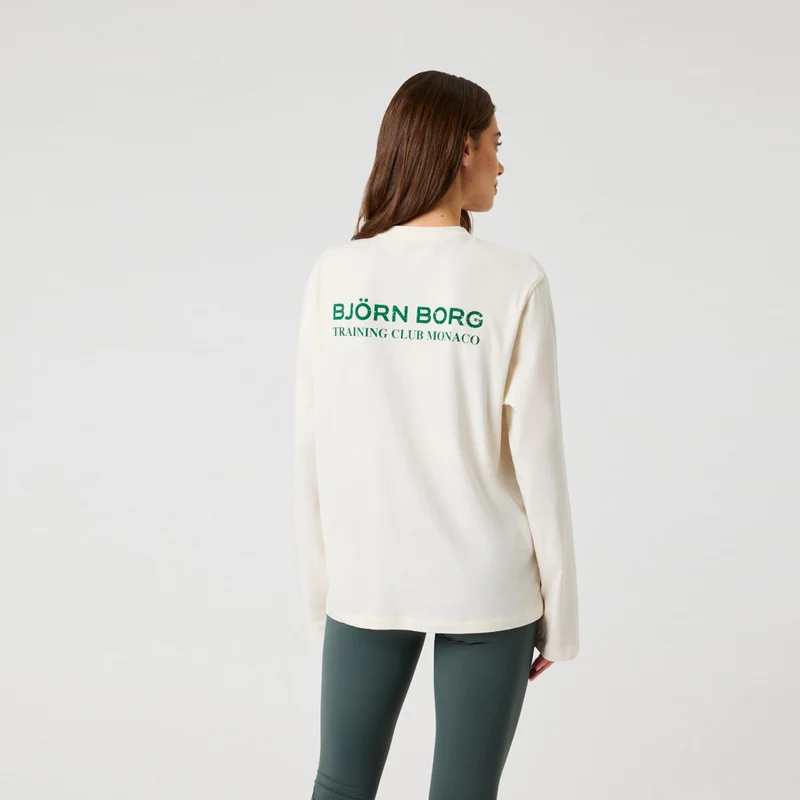Studio Oversized Longsleeve Damen - creme