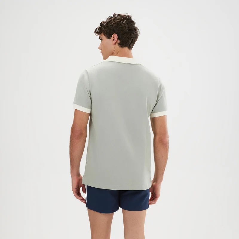Lessepsia Polo Herren - grau, schwarz