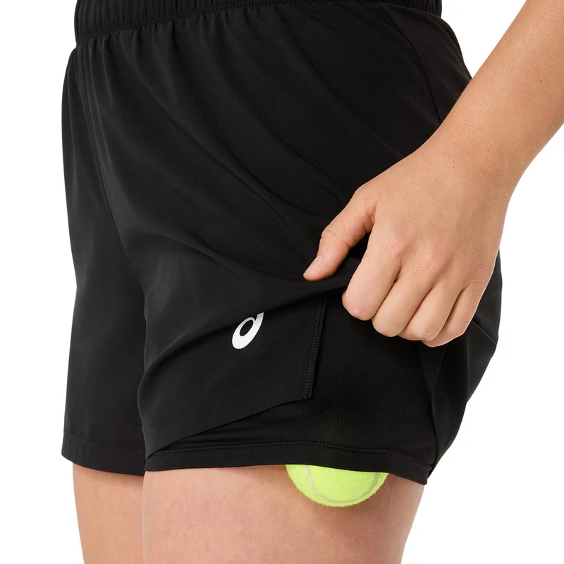 Court 2in1 Shorts Damen - schwarz