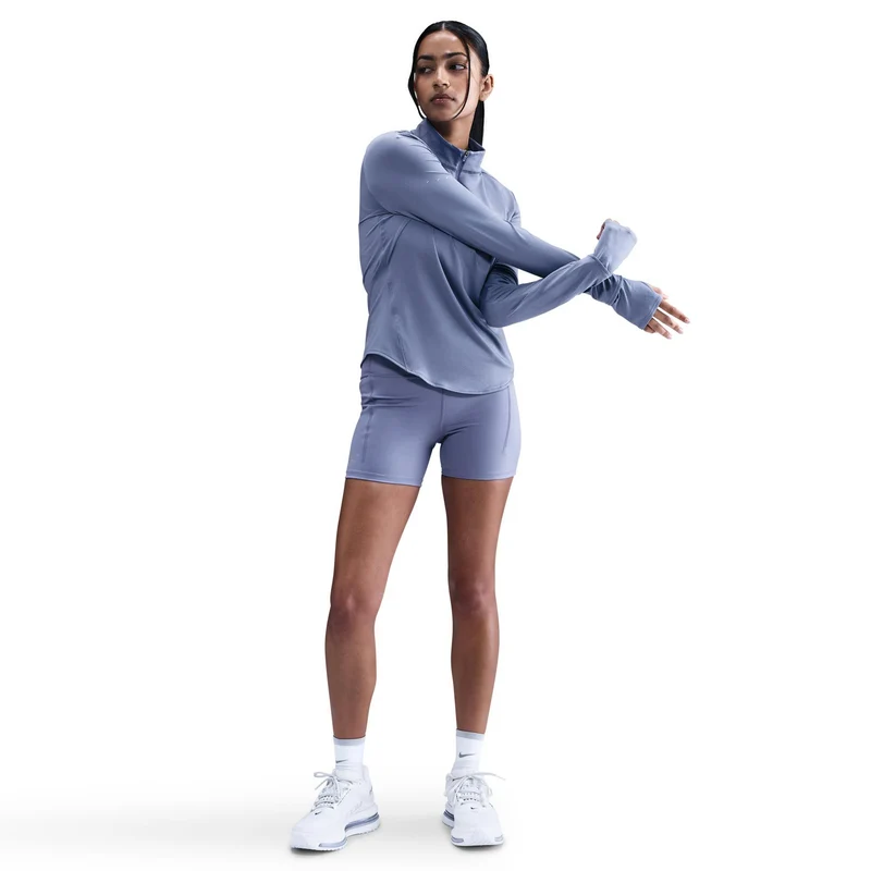Swift Laufshirt Damen - blaugrau, silber