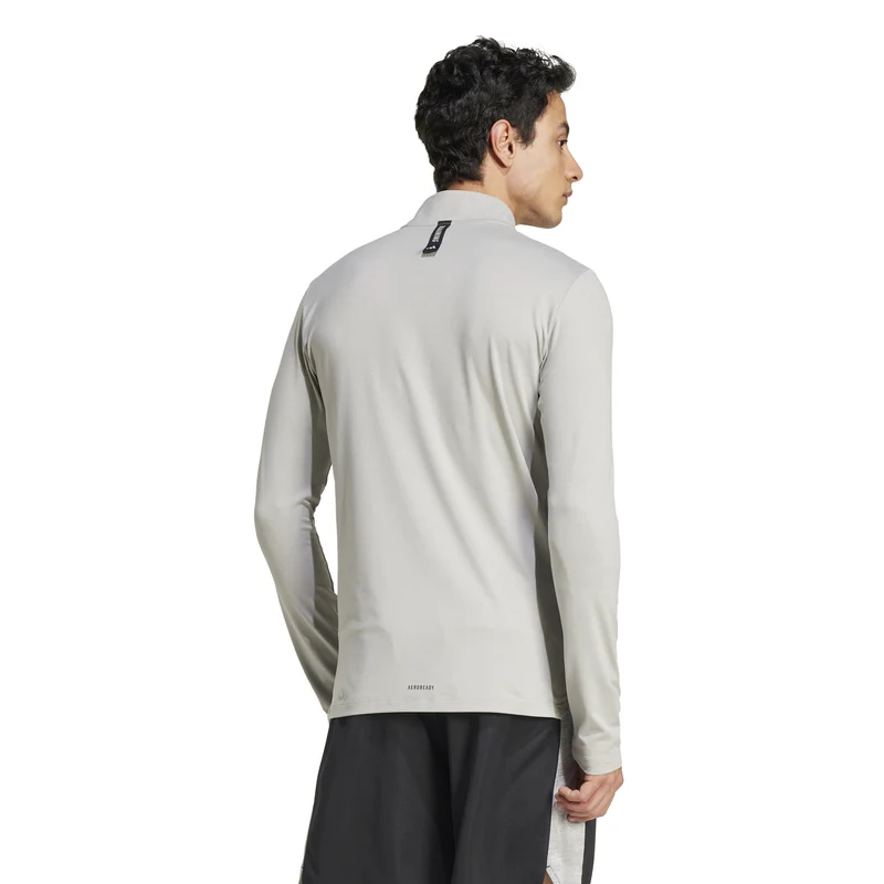 Workout Half-Zip Longsleeve Herren-Grau