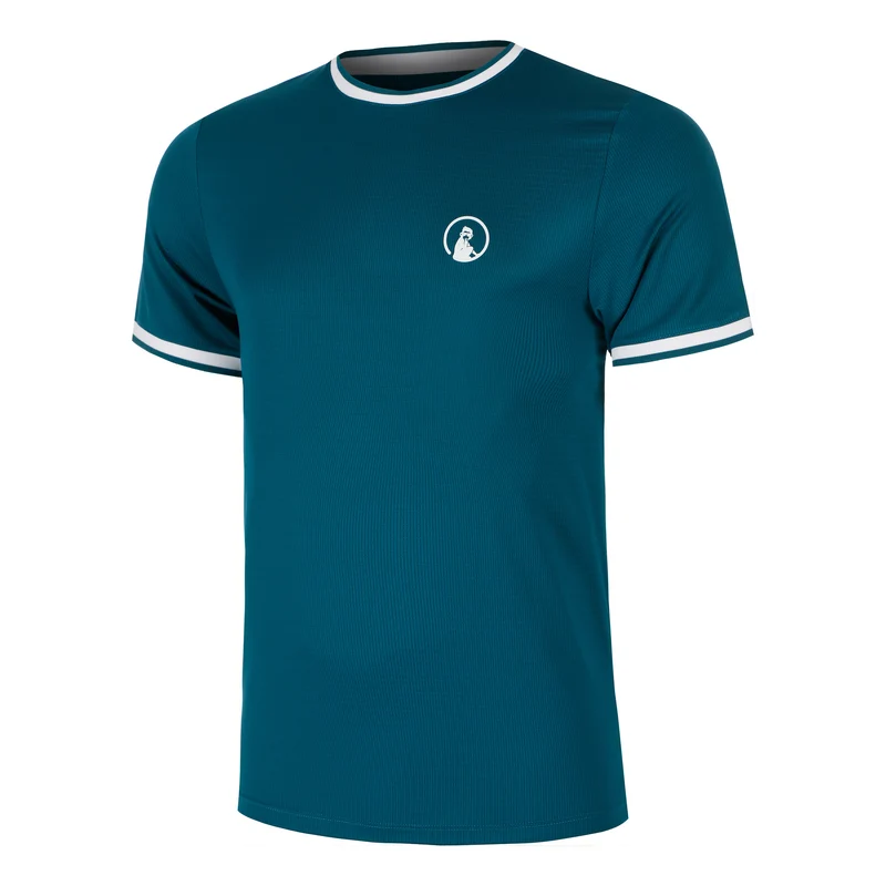 Create Break Ringer T-Shirt Herren-Petrol,Weiß