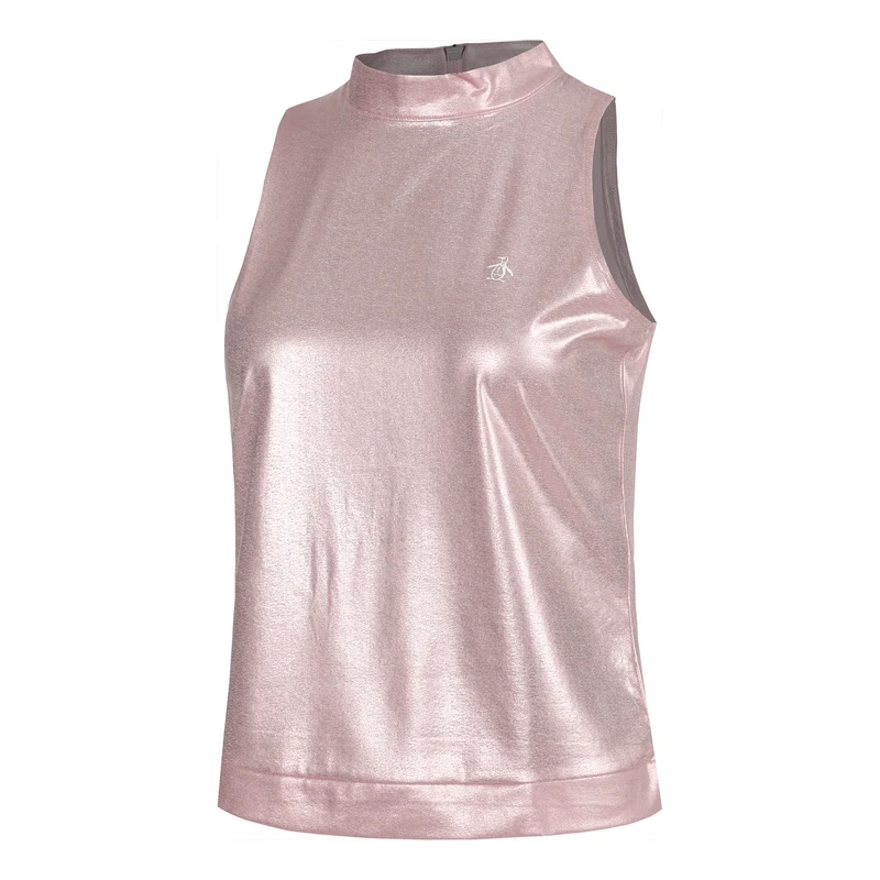 Metallic Tank-Top Damen-Pink