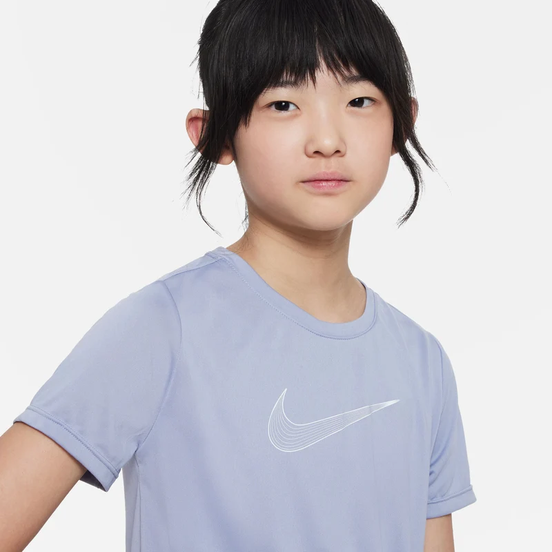 Dri-Fit One GX T-Shirt Mädchen - blaugrau,