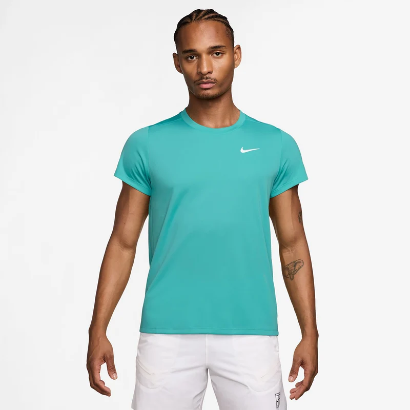 Court Victory Dry T-Shirt Herren - türkis, weiß