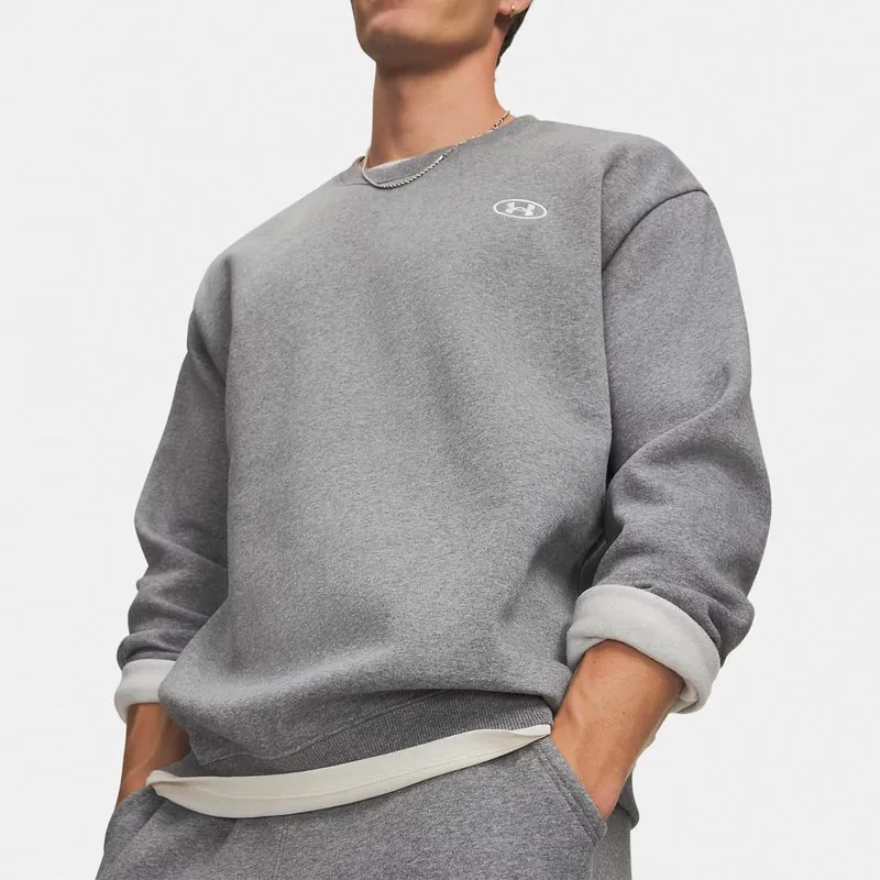 Rival Fleece Crew Sweatshirt Herren - grau, weiß