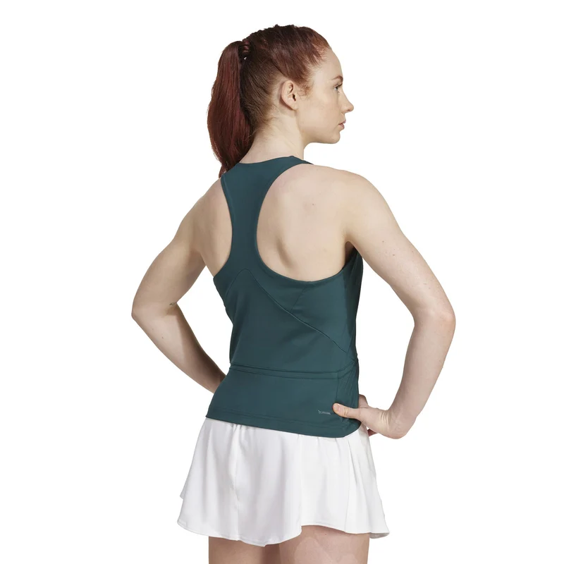 Y- Midi Tank-Top Damen - dunkelgrün