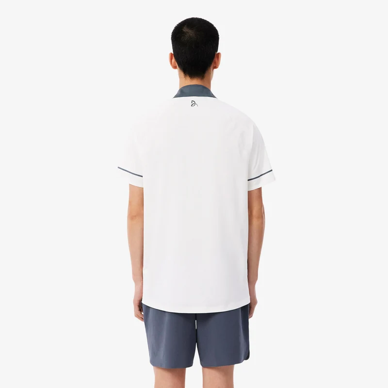 Polo Herren - weiß, graublau