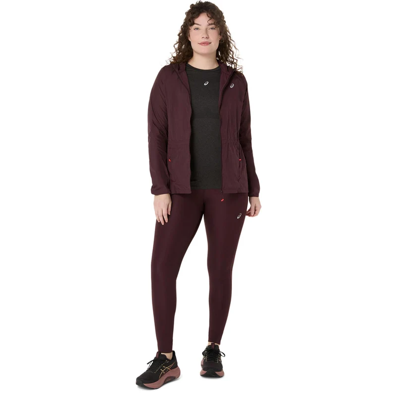 Road High Waist Lauftight Damen - dunkelrot