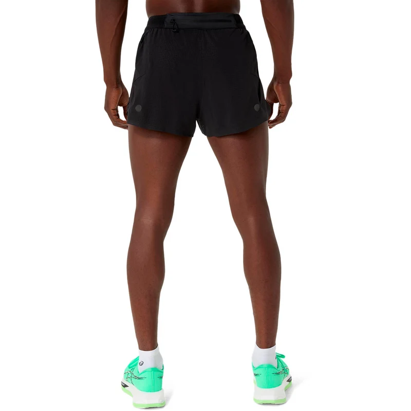 Metarun Split Laufshorts Herren - schwarz