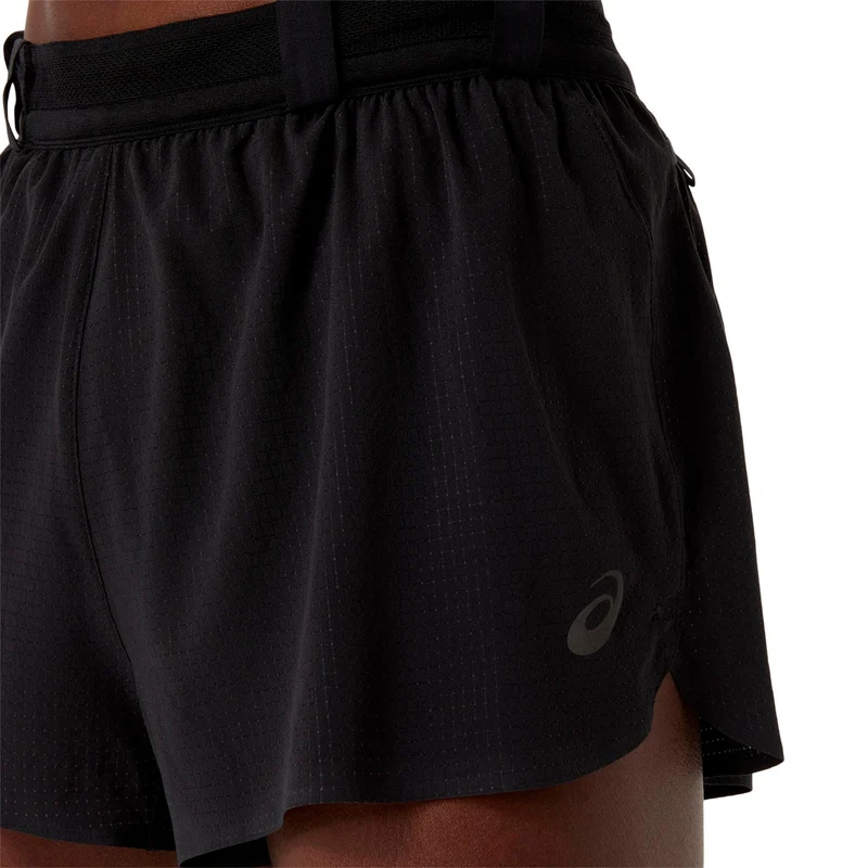 Metarun Split Laufshorts Herren - schwarz