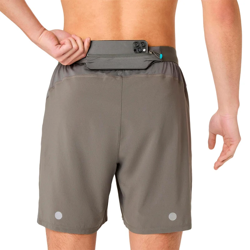 Road 2in1 7In Laufshorts Herren - grau