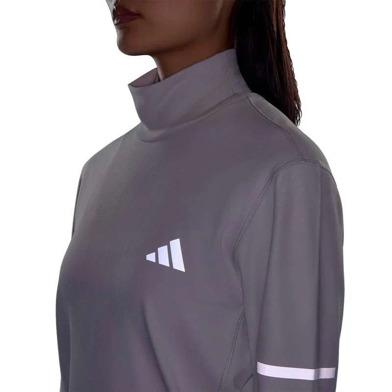 adi365 Warm Laufshirt Damen - grau