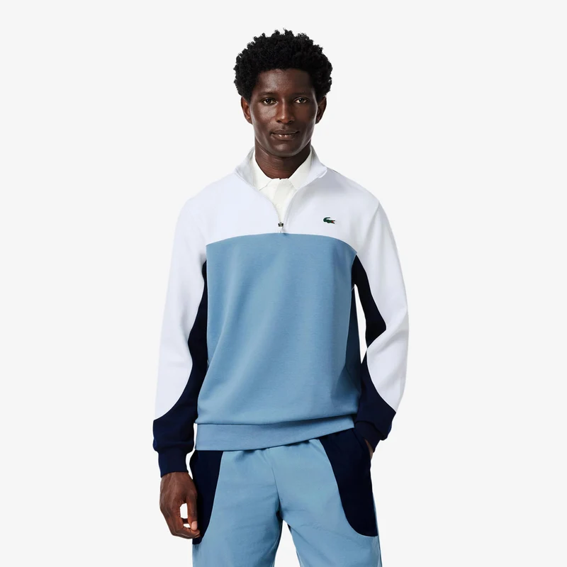 Sweatshirt Herren - blau, weiß