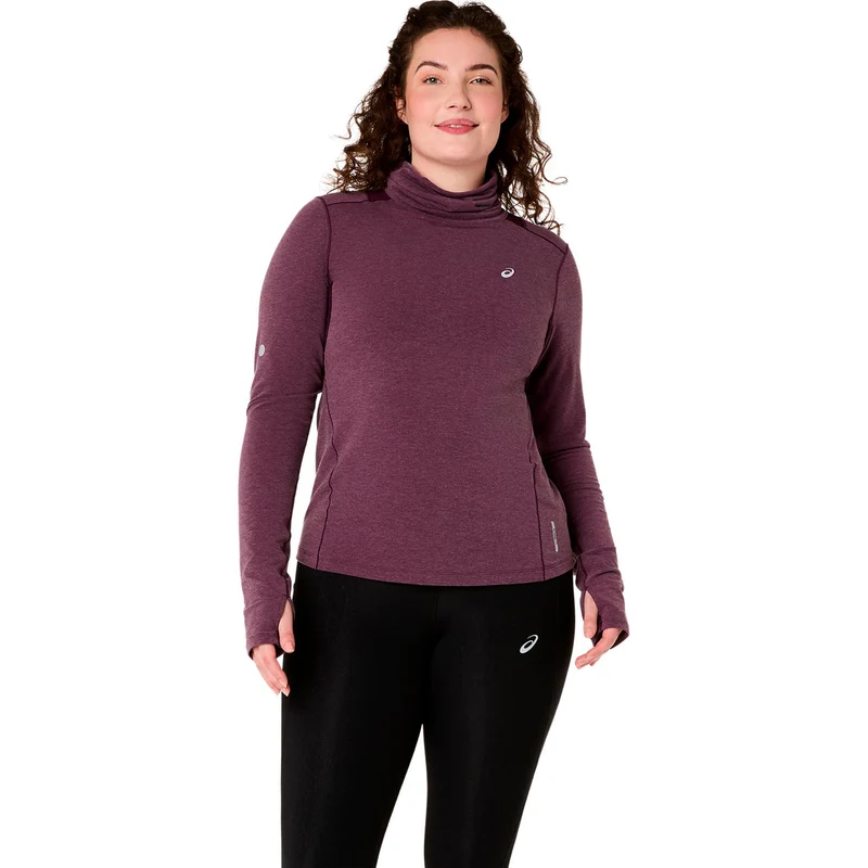 Nagino Winter Laufshirt Damen - weinrot