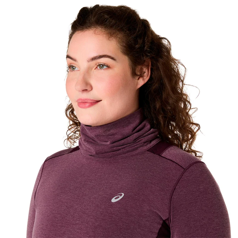 Nagino Winter Laufshirt Damen - weinrot