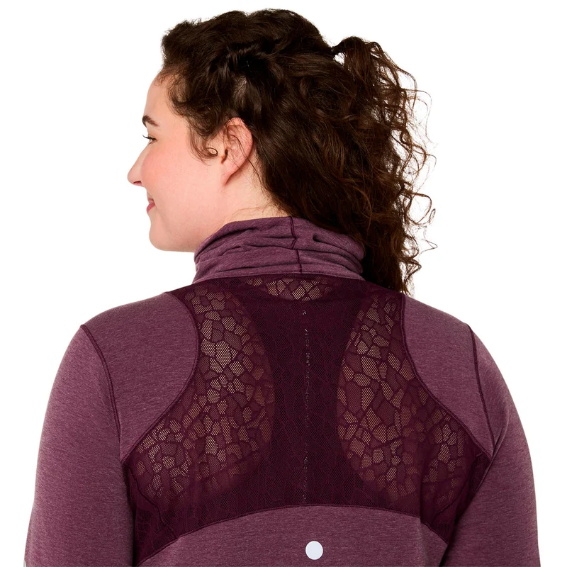 Nagino Winter Laufshirt Damen - weinrot