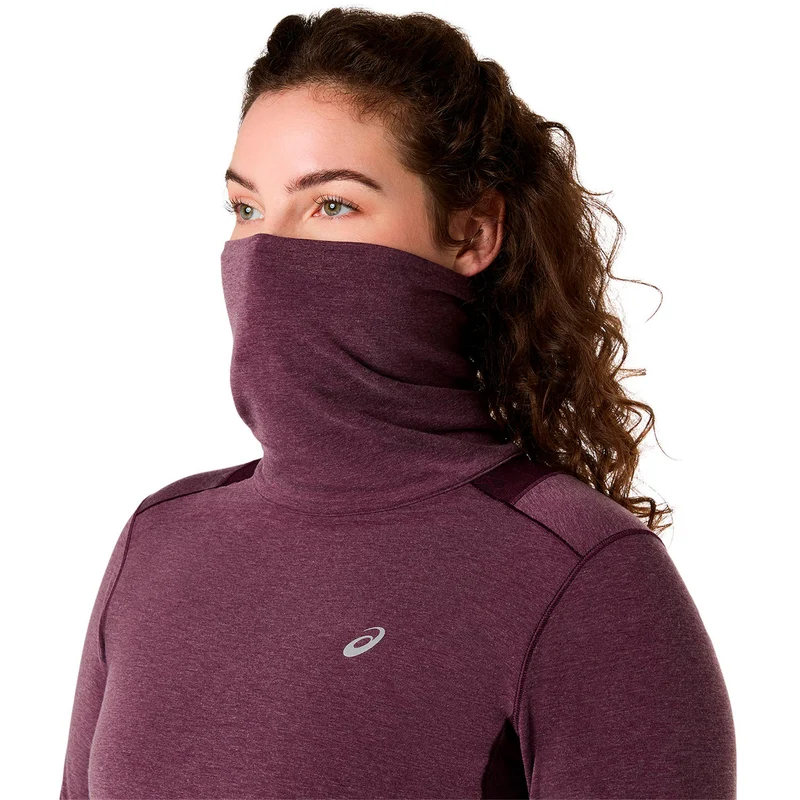 Nagino Winter Laufshirt Damen - weinrot