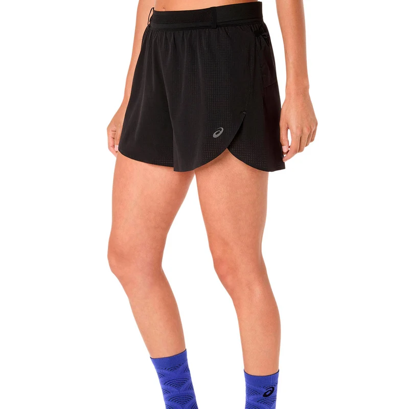 Metarun Split Laufshorts Damen-schwarz