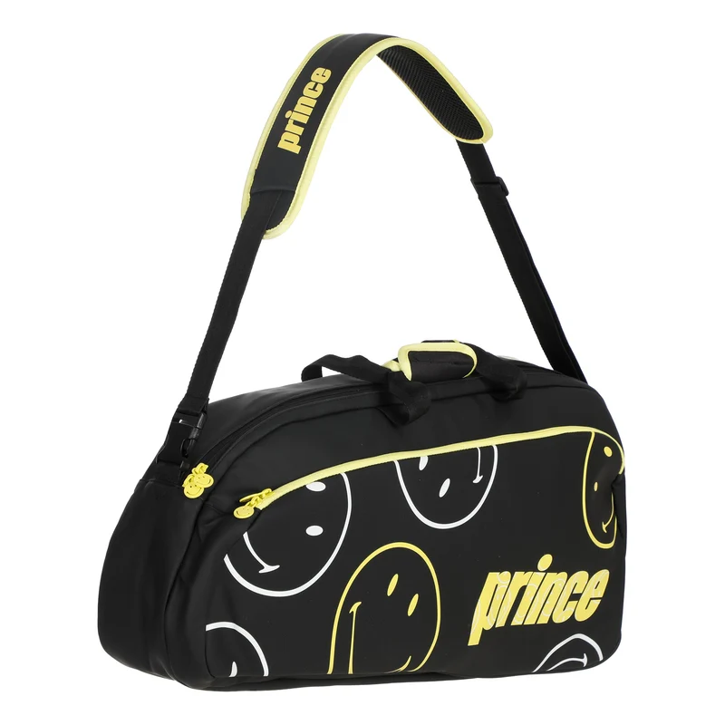 Smiley Schlägertasche 3er - schwarz