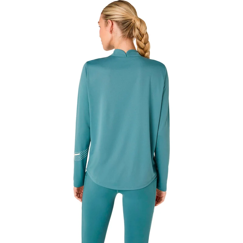 Icon 1/2 Zip Laufshirt Damen - türkis