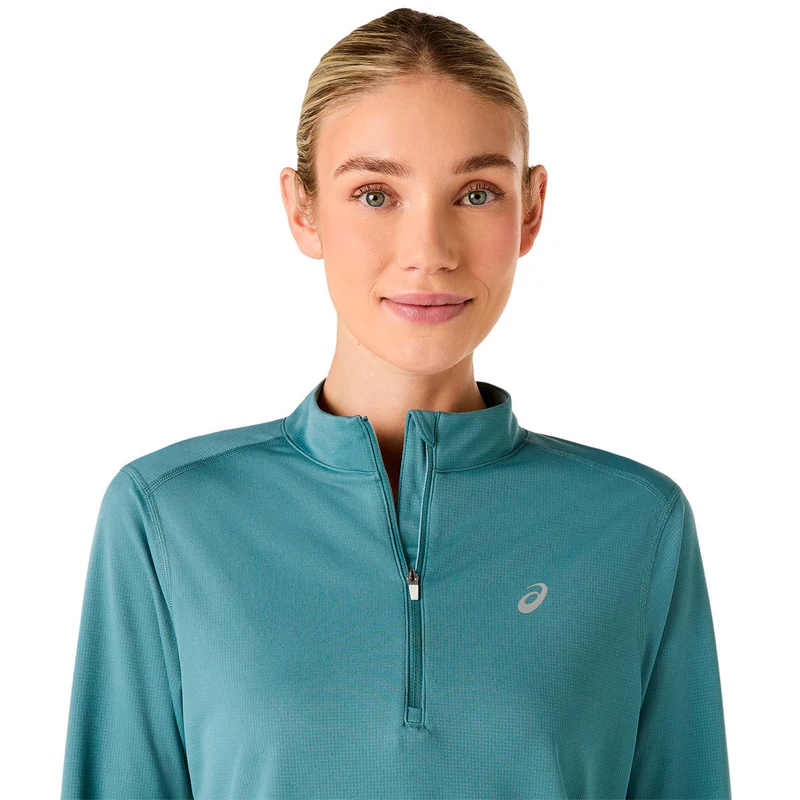 Icon 1/2 Zip Laufshirt Damen - türkis