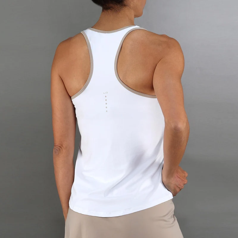 Cercle Tank-Top Damen-weiß, beige