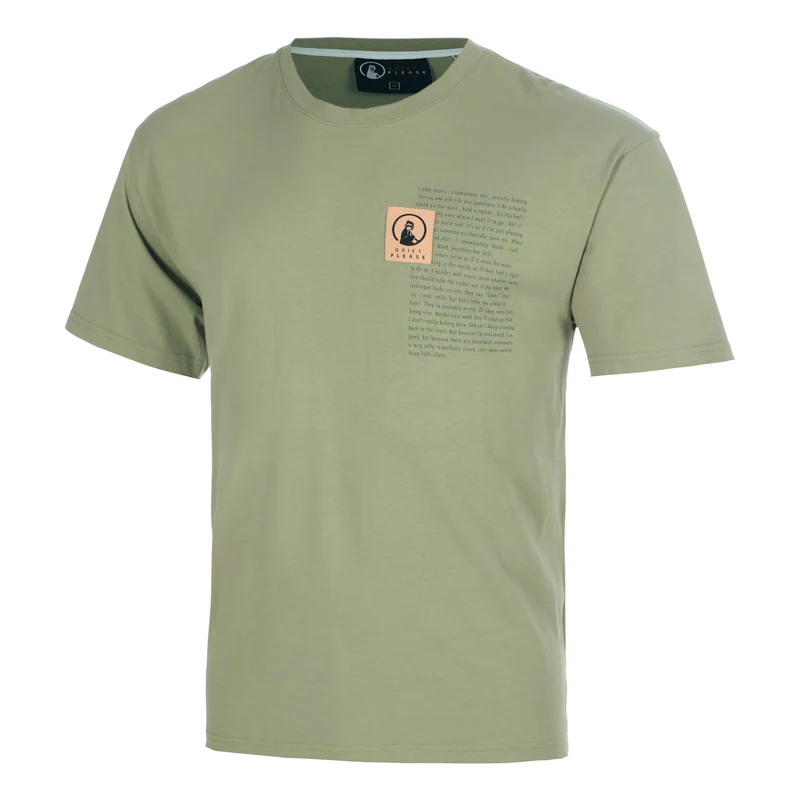 Thoughts Patch Loose Fit T-Shirt Herren - khaki