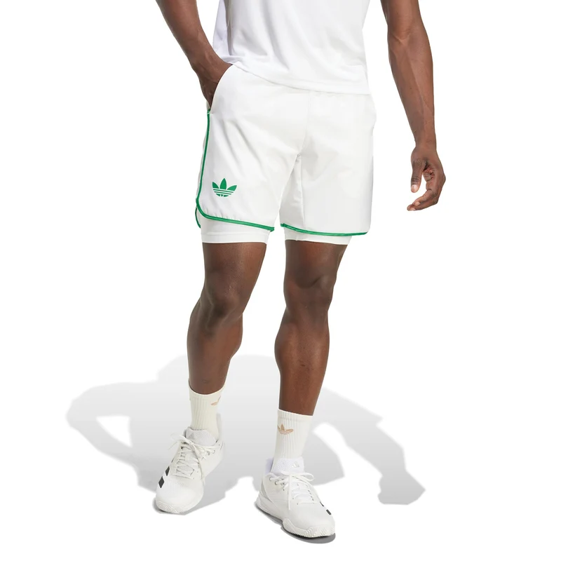 7in Shorts Herren-Weiß,Grün
