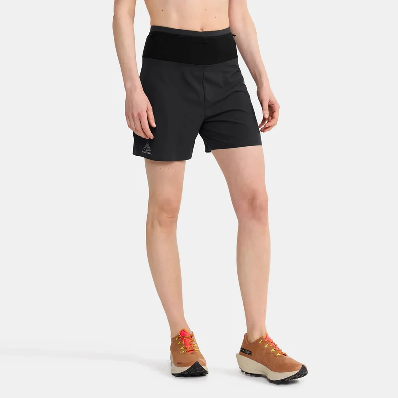 Pro Trail Laufshorts Damen-Schwarz