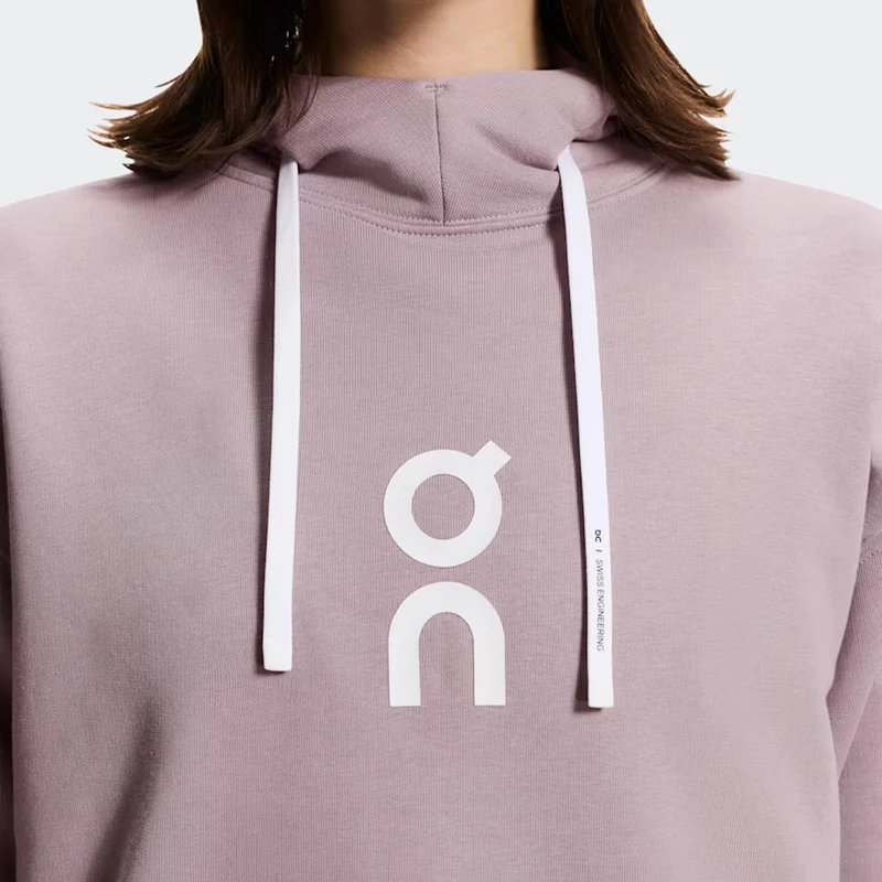 Club Hoody Damen - mauve, weiß