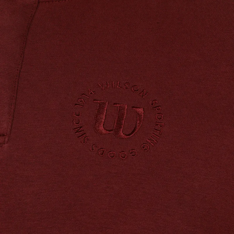 Tennis Club 1/2 Zip Mock Sweatshirt Herren-berry