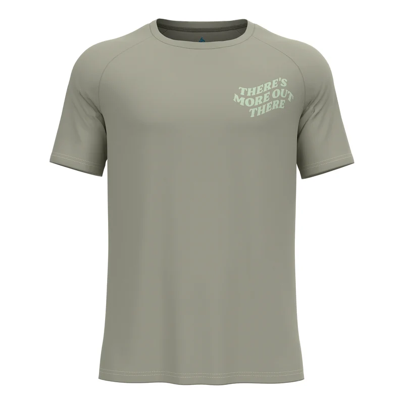 Essential Print Laufshirt Herren-Khaki