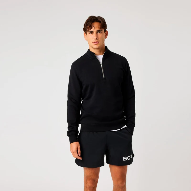 Centre Half Zip Sweatshirt Herren - schwarz