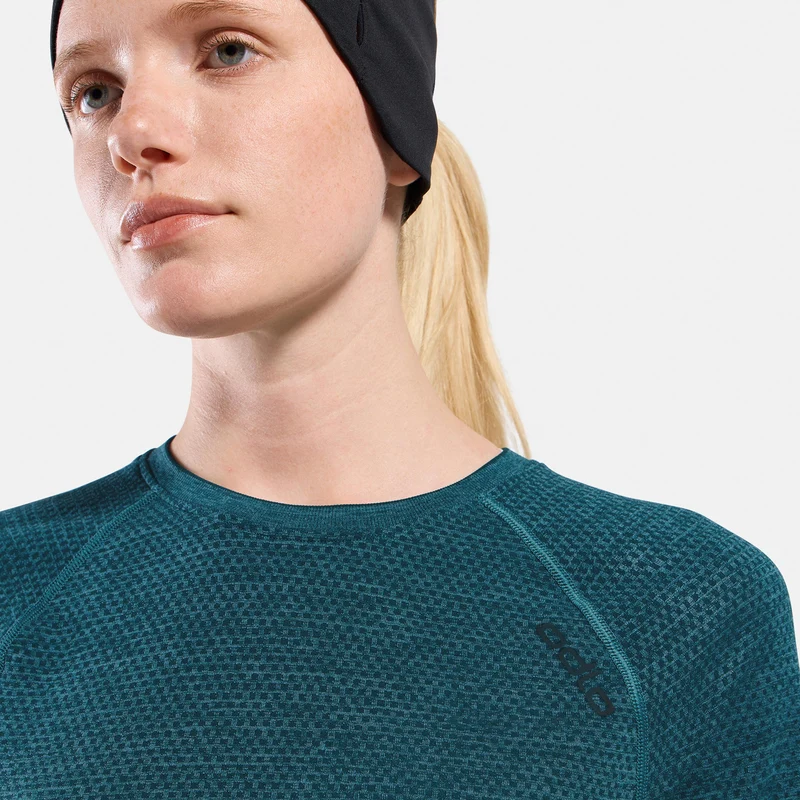 Essential Seamless Laufshirt Damen - petrol