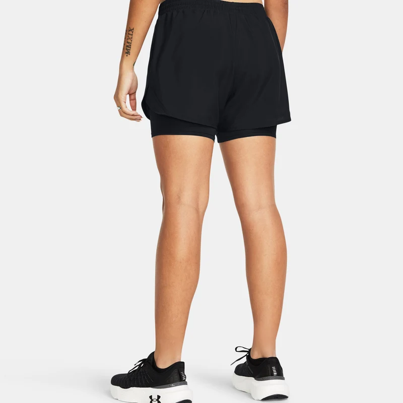 Fly By 2in1 Laufshorts Damen - schwarz